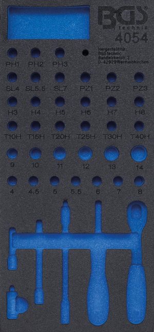 BGS 4054-1 Gereedschap module 1/3, Leeg | Voor BGS 4054