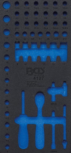BGS 4127-1 Gereedschap module 1/3, Leeg | Voor BGS 4127