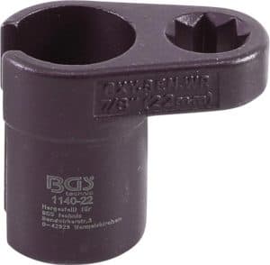 BGS 1140-22 Lambdasonde sleutel | (1/2") dubbele 4-punts aandrijving | 22 mm | 11 mm sleuf