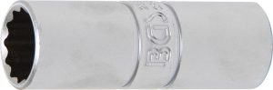 BGS 2385 Bougiedop met rubberen opname, 12-kant | 12,5 mm (1/2") schijf | 16 mm