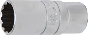 BGS 2386 Bougiedop met rubberen opname, 12-kant| 12,5 mm (1/2") schijf | 21 mm