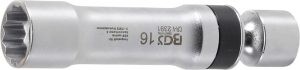 BGS 2391 Bougiedop, 12-kant, met borgveer | 10 mm (3/8") aandrijving | 16 mm
