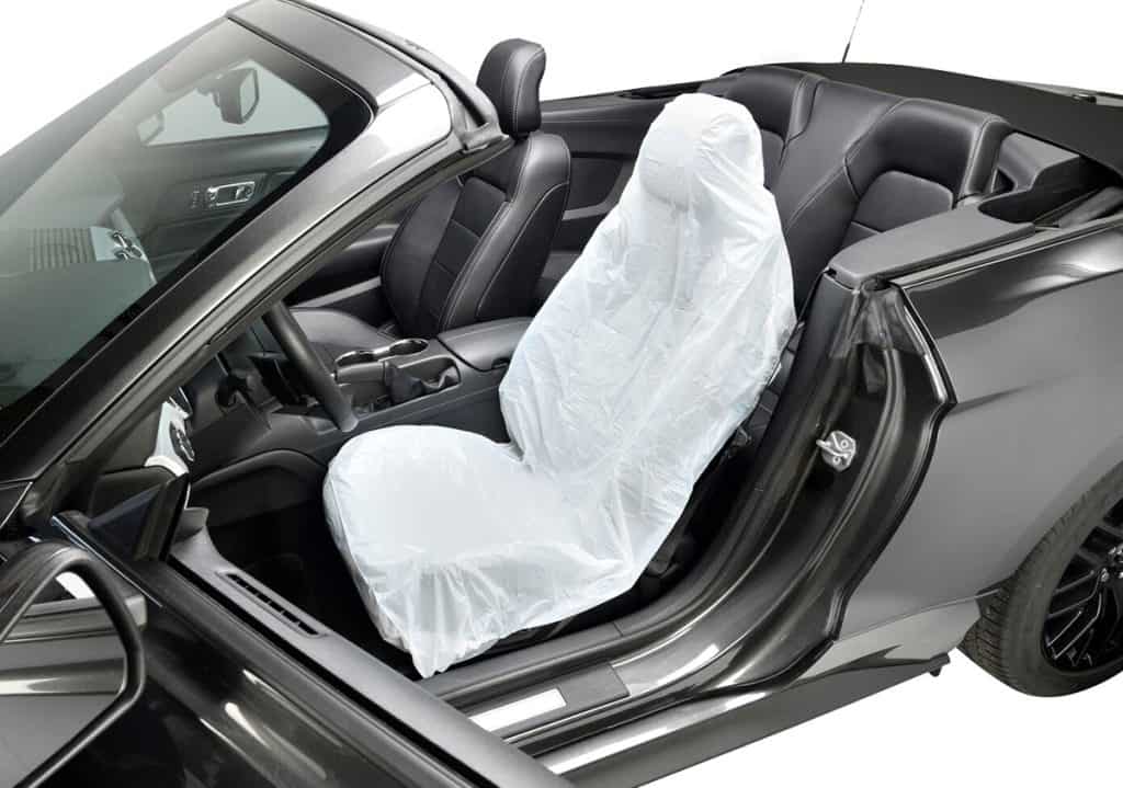 Haofy 100 stks Wegwerp auto plastic stoelhoes, Van Seat Covers Voertuig Cover Valet Roll Beschermend (140cm*80cm