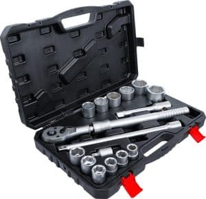 BGS 71024 Doppenset | Uitschuifbare rater | 3/4" aandrijving | 19 - 50 mm | 16-delig