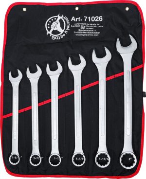 BGS 71026 Steeksleutel set | XXL | Inch Maten | 1-5/16" - 2" | 6-delig