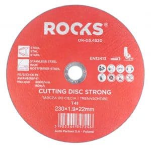 ROOKS Doorslijpschijf Metaal/Inox 230 x 1.9 x 22.2 mm
