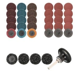 ROOKS Schuurborstel set | Ø 50mm | Inclusief houder | 35-delig