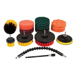 SATRA S-CLEAN21 Borstel set voor boormachine | 21-delig