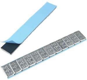 Plaklood / Plakgewichten 12 x 5 gram | Zilver kleurig | 100 stuks