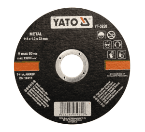 YATO Doorslijpschijf Metaal 115 x 1.2 x 22.2 mm