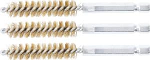 BGS 3078-11-M Messing Borstel | 11 mm | 6,3 mm (1/4") aandrijving | 3 stuks