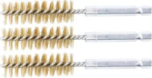 BGS 3078-15-M Messing Borstel | 15 mm | 6,3 mm (1/4") aandrijving | 3 stuks