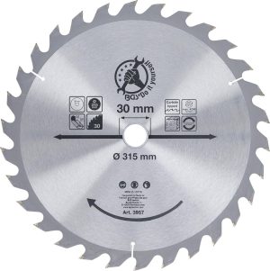 BGS 3957 Hardmetalen cirkelzaagblad | Ø 315 x 30 x 3,0 mm | 30 tanden