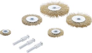 BGS 50908 Staalborstel Set | Ø 25 - 75 mm | 8-delig