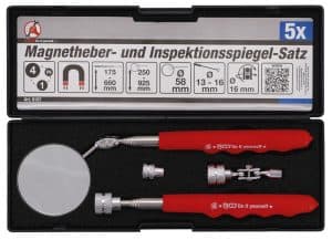 BGS 9197 Magnetische Pick-Up Tool / Inspectiespiegel Set | 4-delig