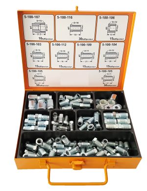 Remleidingnippel assortiment | 165-delig