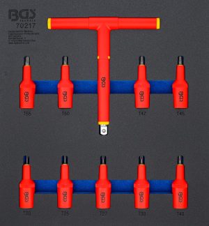 BGS 70217 VDE doppen set Torx | 1/2" | T20 - T55 | 10-delig