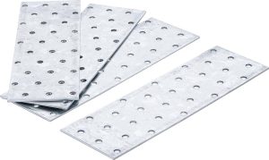 BGS 80795 Platte Stalen koppelplaat | 200 x 60 x 2mm | 4 stuks