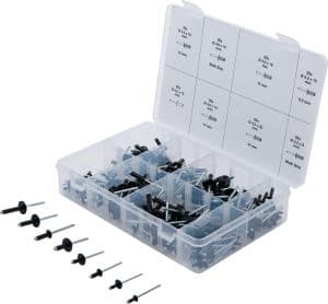 BGS 85224 Assortiment popnagels | Aluminium | Ø 3,2 - 4,8 mm | 200-delig