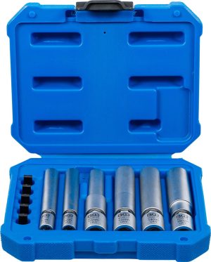 BGS 80000 Gloei- en bougiedoppen set | 1/4" en 3/8" | 8 - 9 - 10 - 12 - 14 - 16mm | 11-delig
