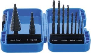 BGS 1686 Stappenboor en spiraalboor set | Ø 4 - 12 / 4 - 20 mm | 2 - 5mm | 10-delig