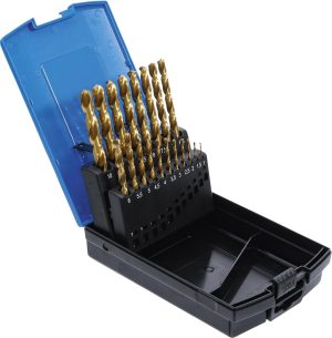 BGS 2040 Spiraalboren set | HSS-G | titaan genitreerd | 1 - 10mm | 19-delig