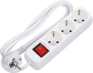 BGS 3371 Stekkerdoos | 3 stopcontacten met schakelaar | kabellengte 1,4 m | 3 x 1,5 mm² | IP20