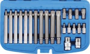 BGS 5013 Bitten set | 3/8" aansluiting | Spline (voor Ribe) | 22-delig