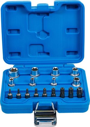 BGS 5023 Bit- en doppen set | E-Torx | 17-delig