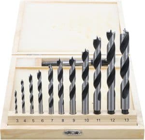 BGS 50403 Houtboren set, in houten box | 14-delig