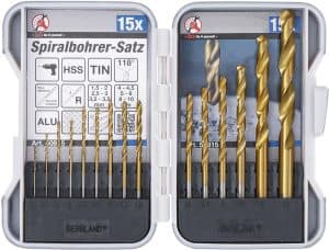 BGS 50815 HSS Boren Set | titaan genitreerd | 1,5 - 10mm | 15-delig