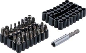 BGS 763 Bit set kort | 6,3 mm (1/4") aandrijving | diverse typen | 33-delig