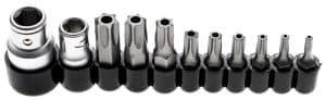 BGS 786 Bitset | 6,3 mm (1/4") / 10 mm (3/8") aandrijving | Torx TS | 11-delig