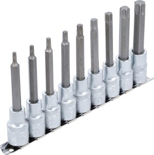 BGS 5177 Bitdoppen set | 12,5 mm (1/2") aandrijving | T-Star (voor Torx) | 9-delig