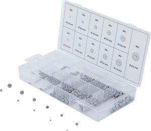 BGS 6853 Assortiment stalen lagerkogels | 470-delig