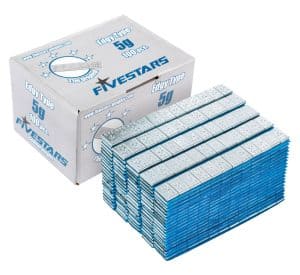 Plaklood / Plakgewichten 12 x 5 gram | Zilver kleurig | 100 stuks | AL-010235