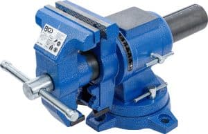 BGS 70965 Bankschroef | 100 mm kaken | 360° draaibaar