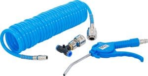 BGS 74253 Blaaspistool lucht | met Spiraal Luchtslang en T-Connector