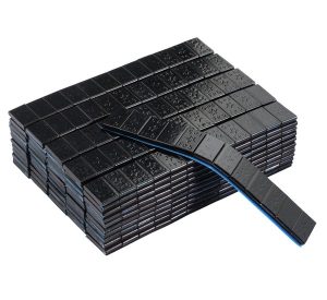 Plaklood / Plakgewichten 12 x 5 gram | Zwart | 50 stuks | AL-01-02-87