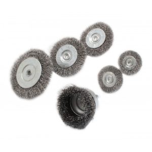SATRA S-6SBS Staalborstel set voor boormachine | 6-delig