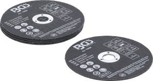 BGS 70998 Doorslijpschijven set | voor RVS | Ø 75 x 1,0 x 10 mm | 5 stuks