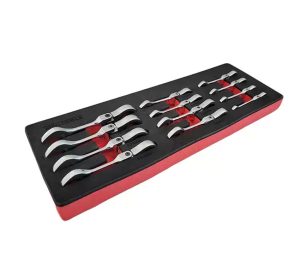 WT-8908 Ratelring-steeksleutel set | Extra kort | 8 - 19 mm | 12-delig
