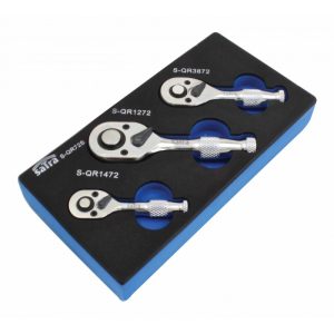 SATRA S-QR72S Handratel set | Extra korte uitvoering | 1/4", 3/8", 1/2"