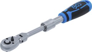 BGS 25125 Ratel kniesleutel, uittrekbaar | 6,3 mm (1/4") | 210 - 250 mm