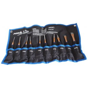 ASTA A-S10PC Doorslagen en beitel set | Met handvat | 10-delig