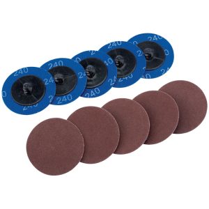 DRAPER D75613 Schuurschijf roloc Ø50mm K240, 10x