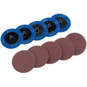 DRAPER D75614 Schuurschijf roloc Ø50mm K320, 10x