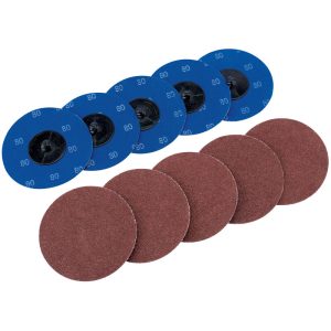 DRAPER D75616 Schuurschijf roloc Ø75mm K80, 10x