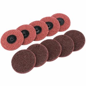 DRAPER D75627 Schuurvlies roloc Ø75mm, medium, 10x