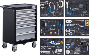 BGS 6076 Gereedschapswagen | 7 schuifladen | Met motortiming modules